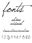 字体
