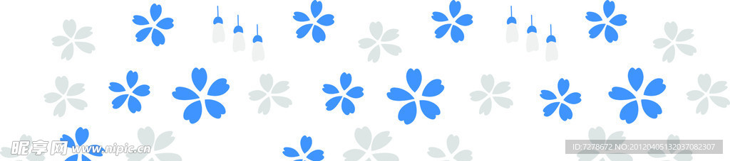 碎花矢量花纹