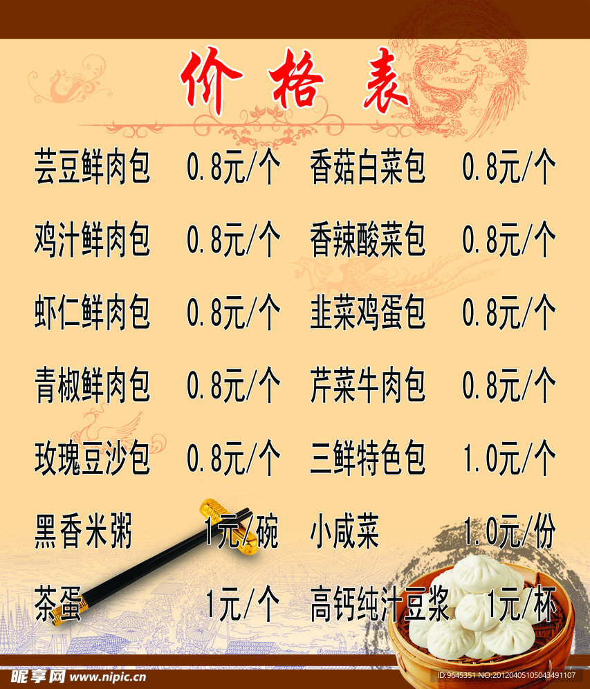 价格单