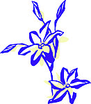 小花线描