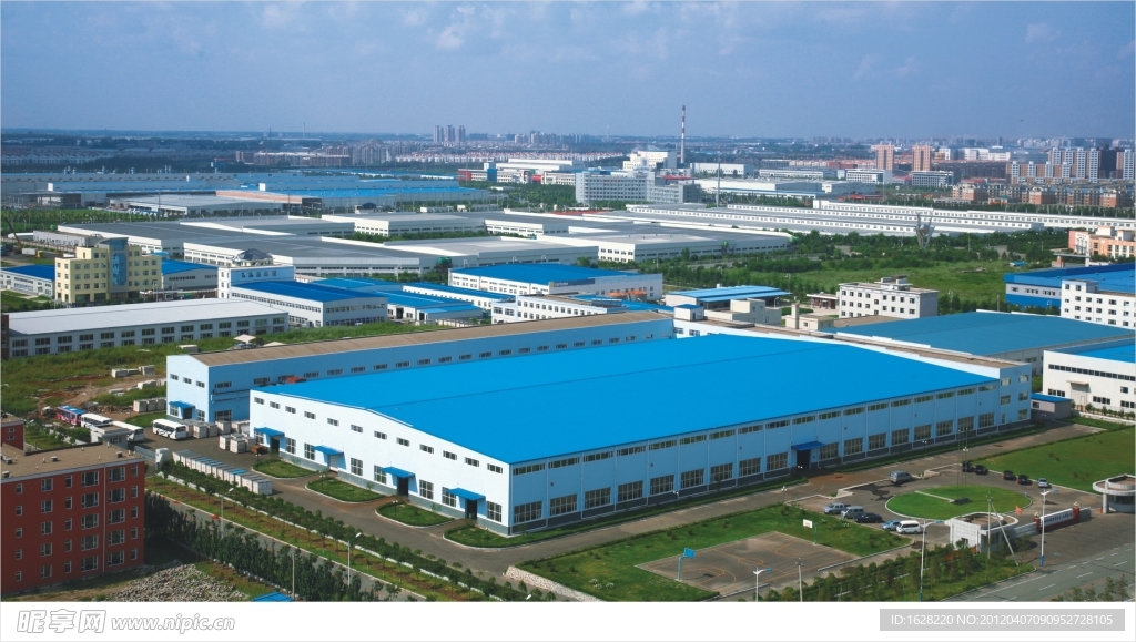 城市建筑鸟瞰园林摄影