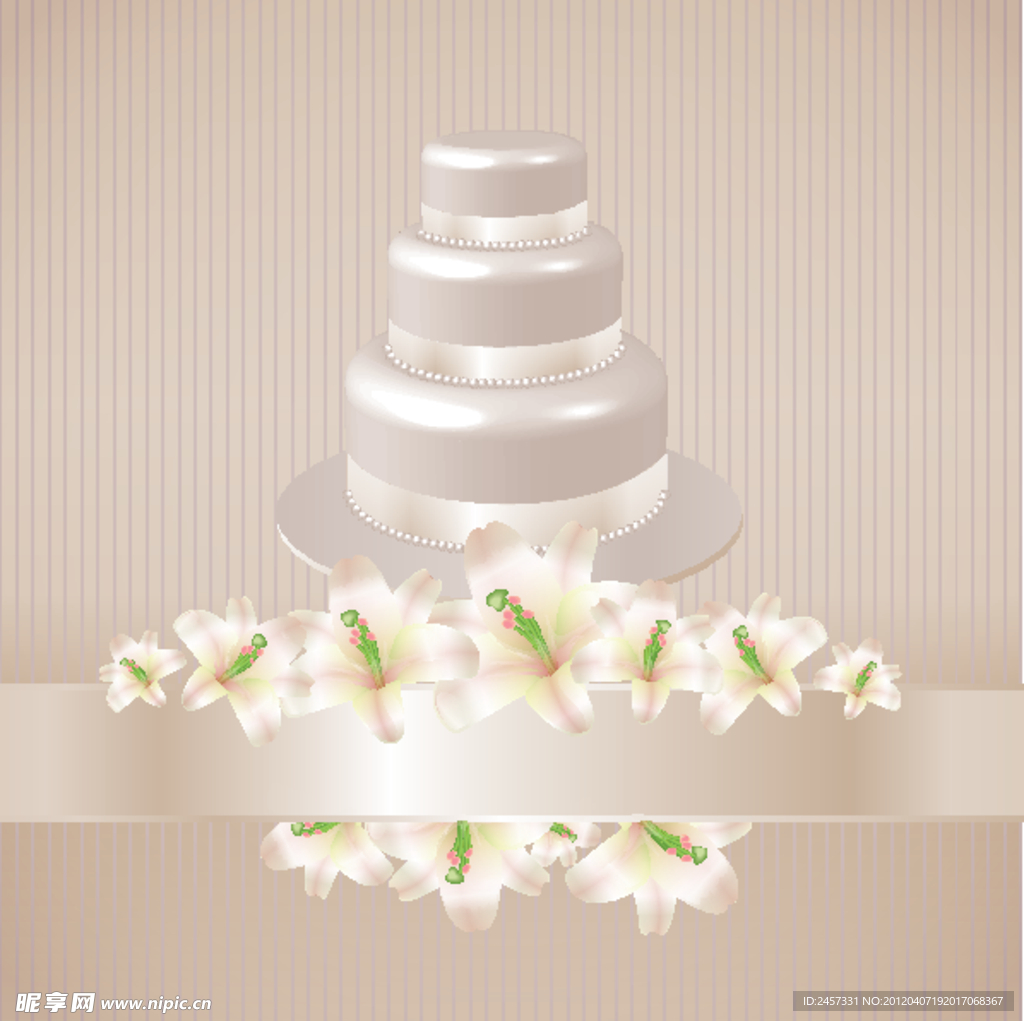 欧式婚纱婚礼蛋糕鲜花背景