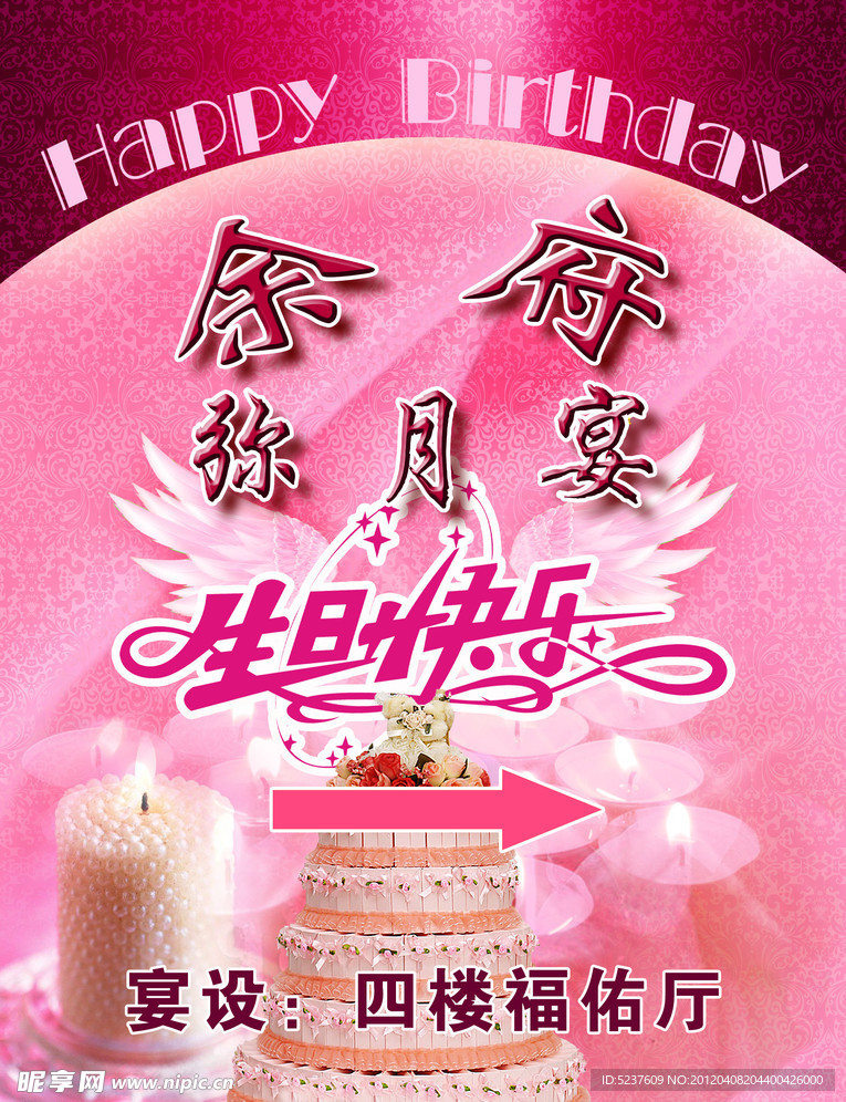 生日指示牌