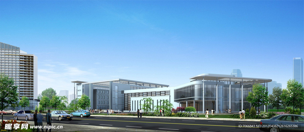 山东海阳核电专家村公建效果图