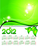 绿色2012日历