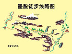 墨脱徒步线路图