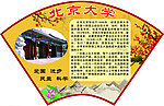 学校十大名校扇形展板