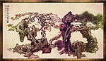 精品框装仿古山水国画