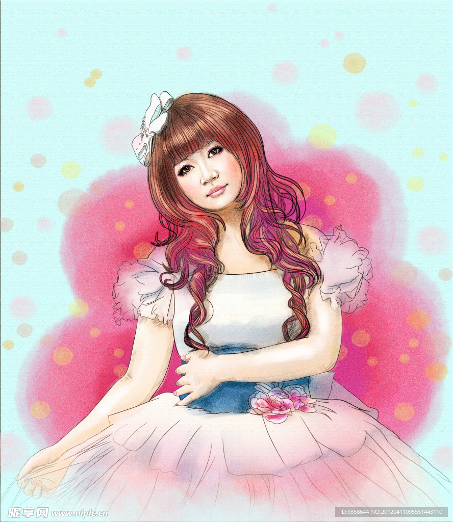 素描水彩画