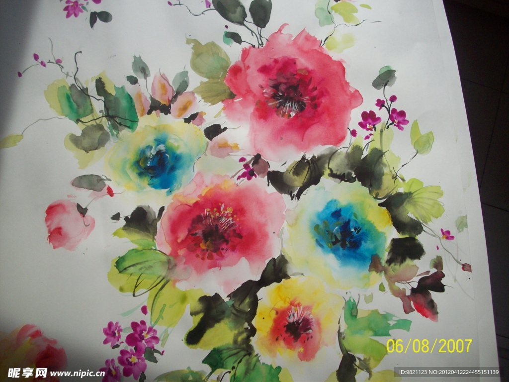 手绘花卉