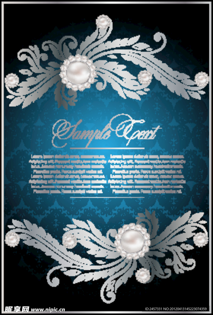 欧式花纹边框 梦幻花纹