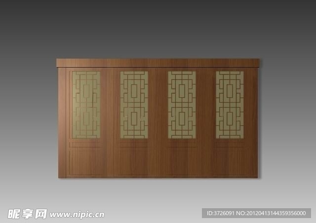 3D古建门模型