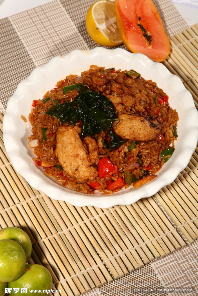 香草辣椒炒饭