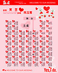 婚礼席位图