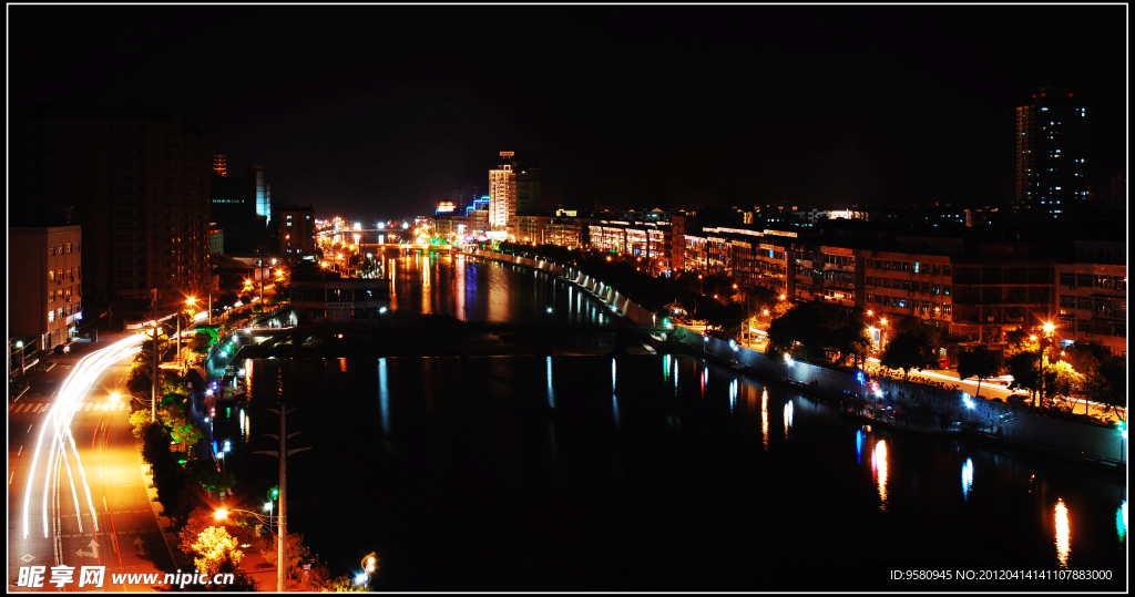 江边夜景