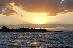 黎明 海边夕阳