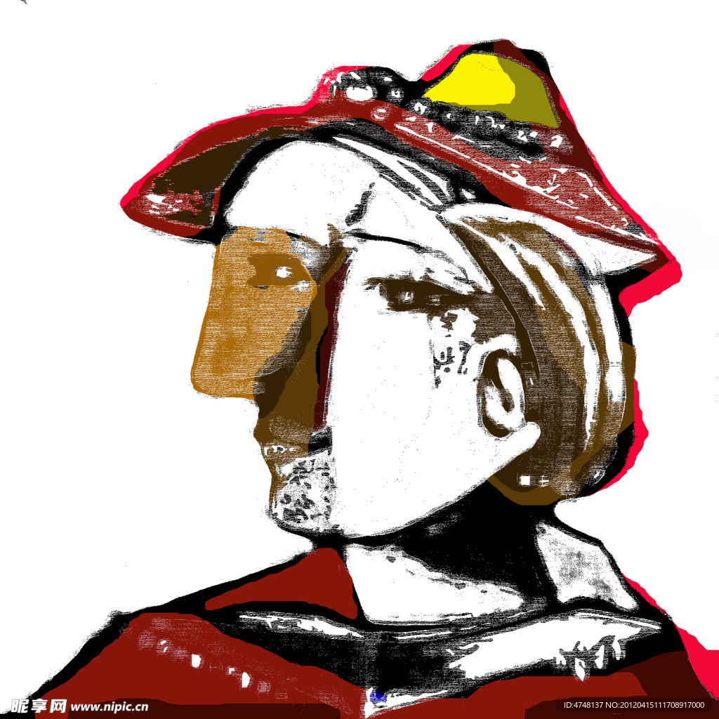 装饰画 男子