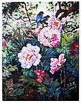 牡丹油画