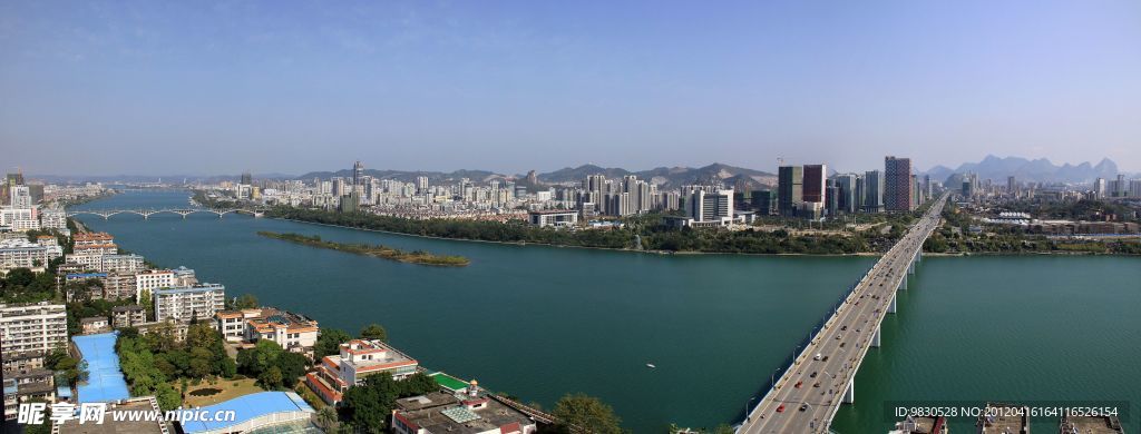 柳州市河东新区全景图
