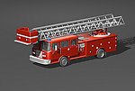 Firetruck_US车模消防车模型