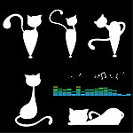 猫剪影