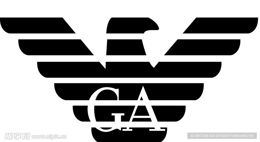 阿玛尼ga鹰头品牌标志图片