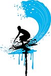 剪影 冲浪