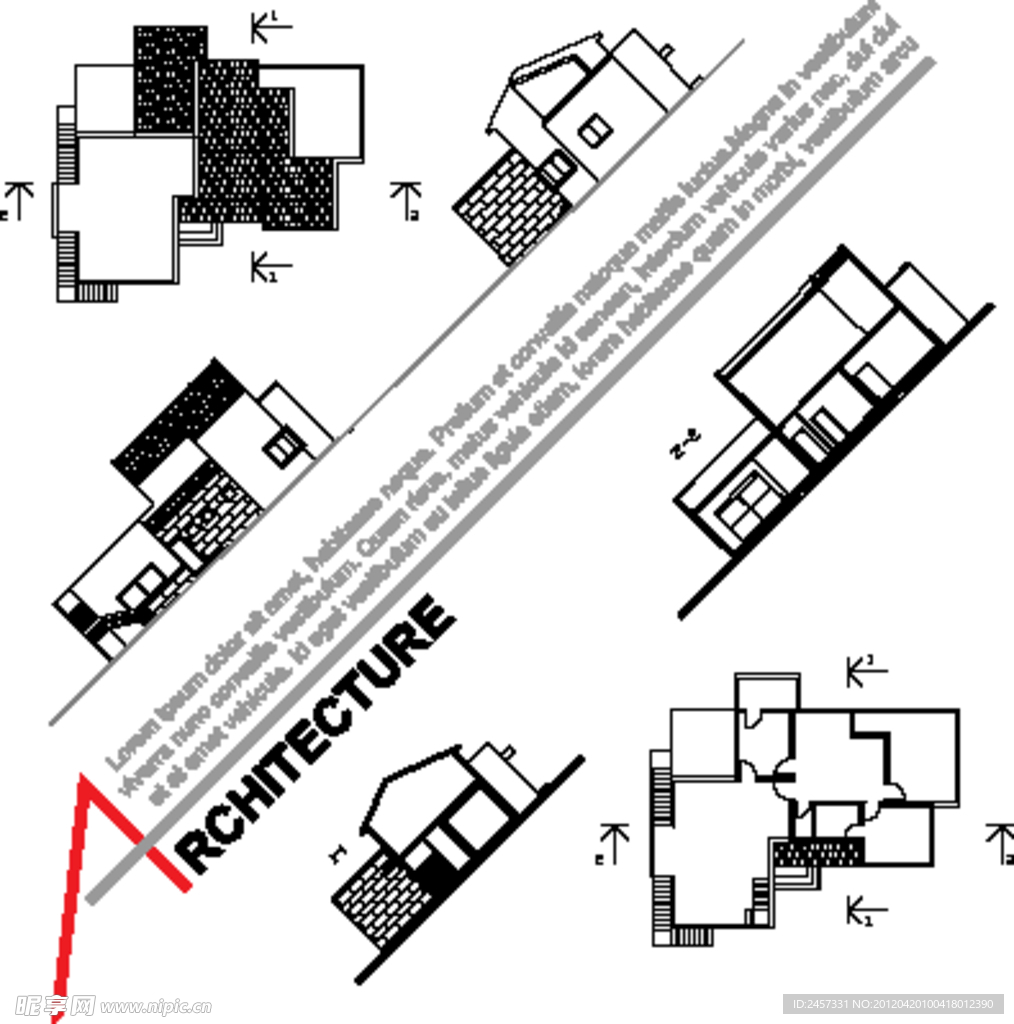 建筑工程图纸模型图