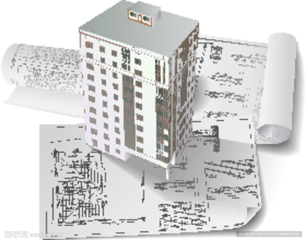 城市建筑高楼设计图工程图