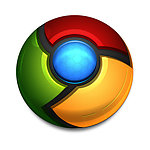 3D质感的谷歌浏览器logo