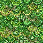 绿色欧式花纹 无缝古典花纹底纹