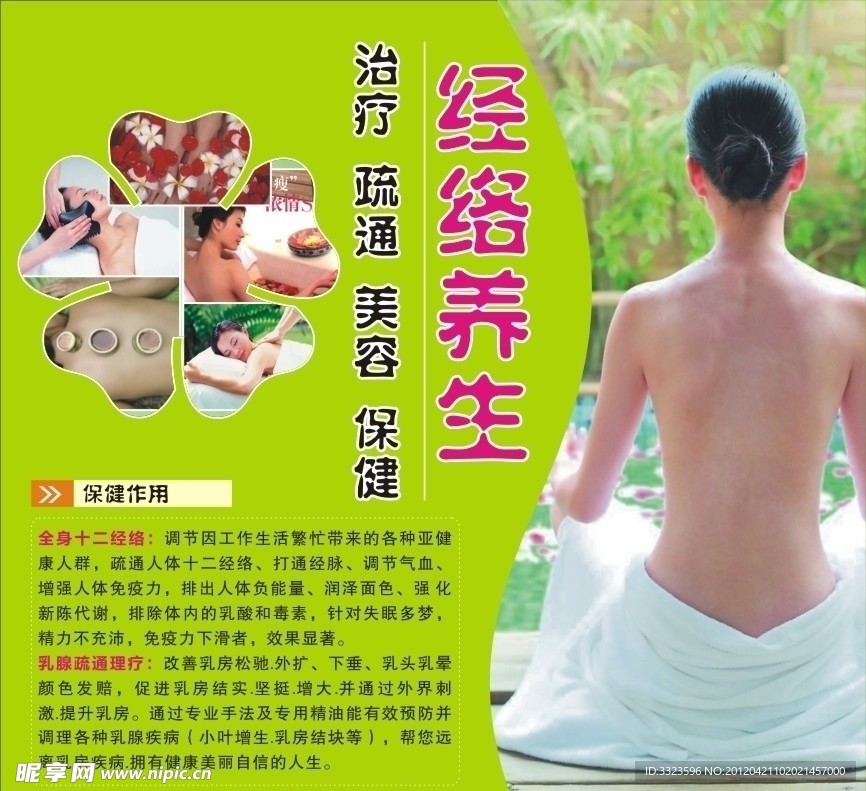 经络养生海报