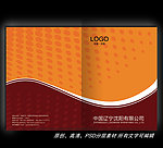 桔色线条封面设计