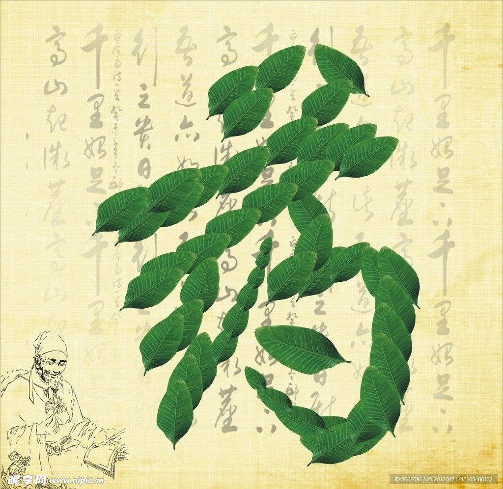 树叶字 药