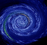 夜空漩涡海洋