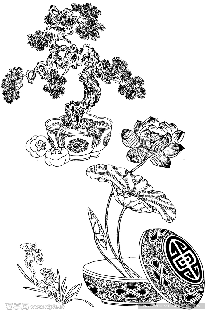 中国装饰花纹图案集