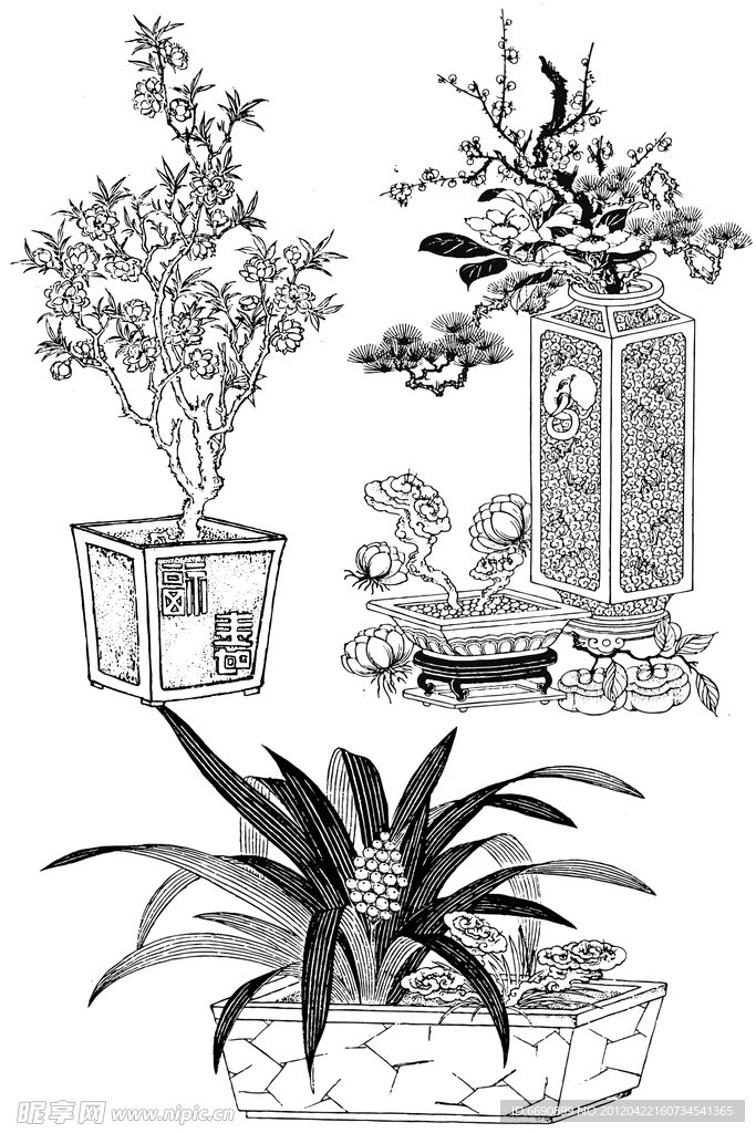 中国装饰花纹图案集