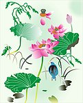 夏日荷花