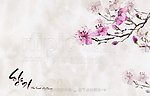 手绘桃花