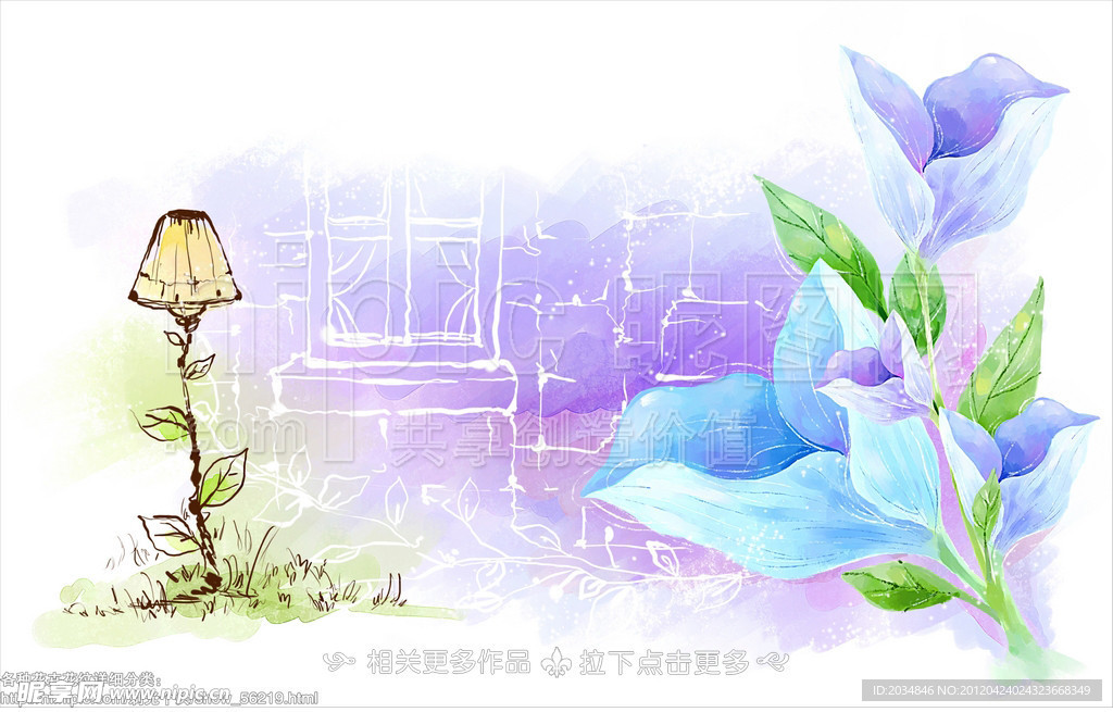 手绘花卉