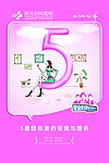医院展板 数字5