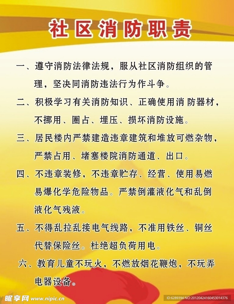 社区消防职责