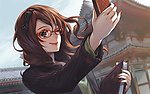 眼镜美女