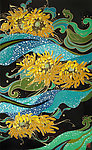 现代抽象装饰漆画素材