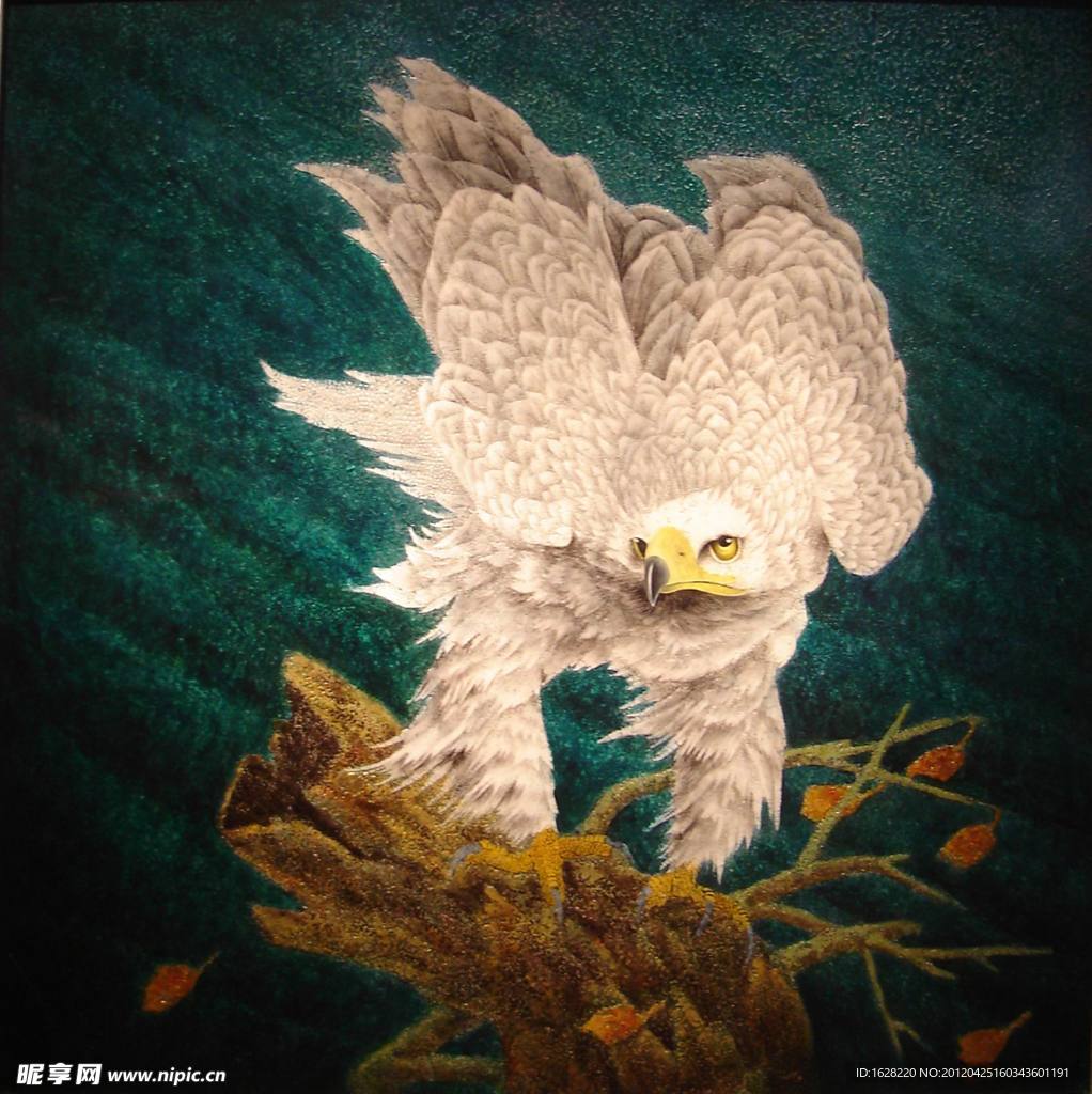 现代抽象装饰漆画素材