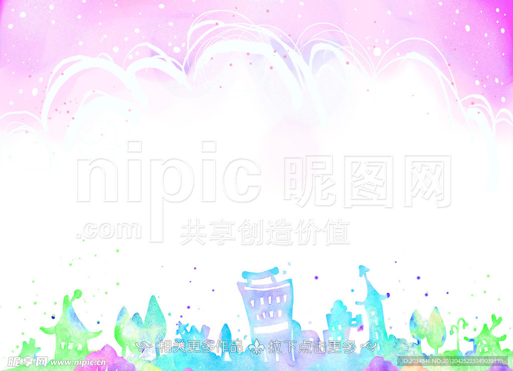 卡通楼房