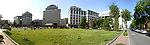 中央财经大学草坪180度全景