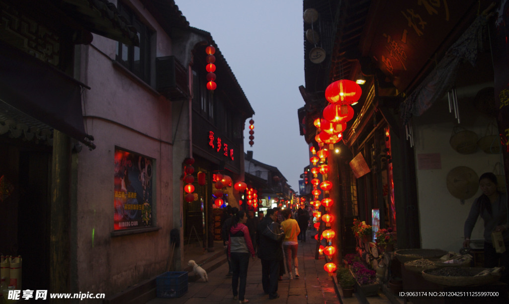 西塘夜景长廊