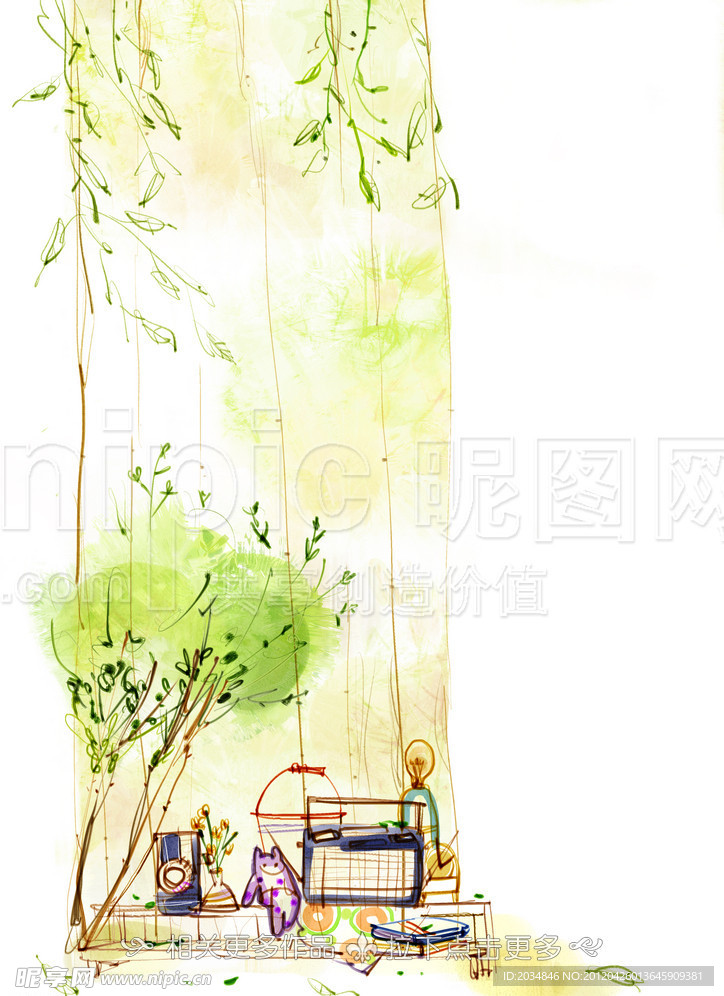 插画手稿图