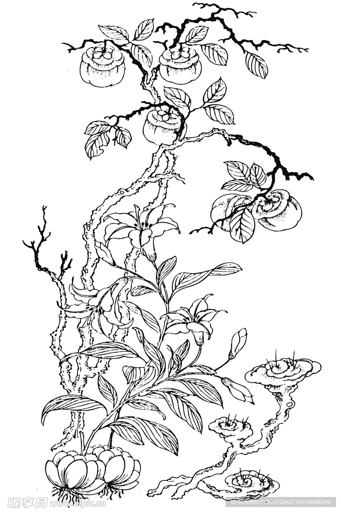 中国装饰花纹图案